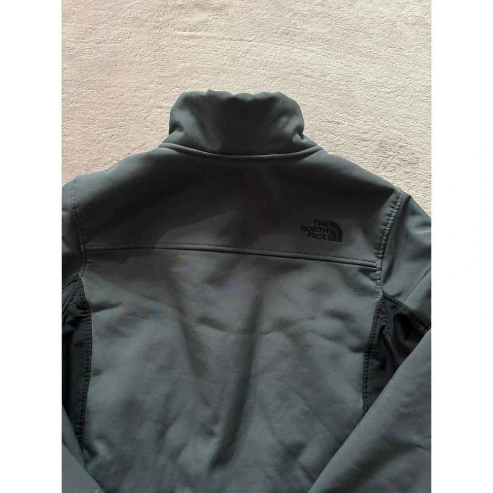 The‎ North Face Jacket Mens Black Fleece Lined Windwall Mock Neck Full Zip Sz S